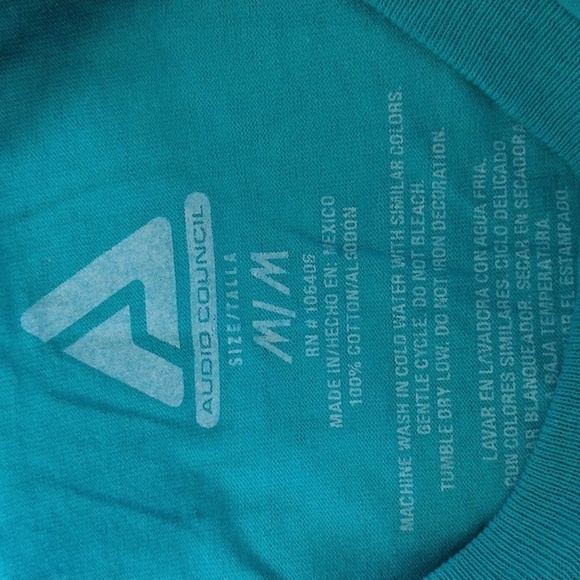 Audio Counsel THIS IS MY GAME FACE Teal Blue T-shirt - Picture 6 of 6